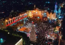 Gemerlap Pohon Natal Kembali Terangi Bethlehem 