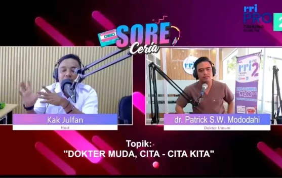 dr.Patrick Mododahi, Dokter Muda Berbagi Kisah Perjuangan