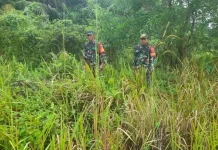 Babinsa Mandau Intensifkan Patroli Cegah Hot Spot