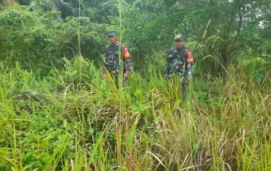 Babinsa Mandau Intensifkan Patroli Cegah Hot Spot
