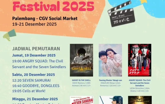 Japanese Film Festival 2025 Ramaikan Layar Lebar Palembang