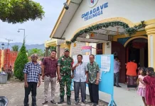 Babinsa Tigalingga Laksanakan Pengamanan di Gereja GMI Agave
