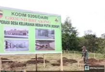 Babinsa Pastikan KDKMP Bintang Marsada Berjalan Sesuai Rencana