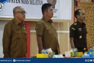 Bupati Sokhiatulo Laia Buka Sosialisasi Pembinaan Pemerintahan Desa