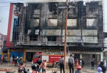 Toko Senyum 5000 Hangus Terbakar Dilahap Sijago Merah