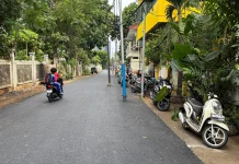 Sudin Bina Marga Koordinasi PLN Pindahkan Tiang Listrik