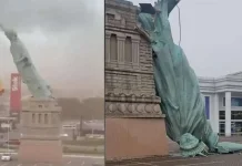 Replika Patung Liberty di Brasil Roboh, Ini Penyebabnya