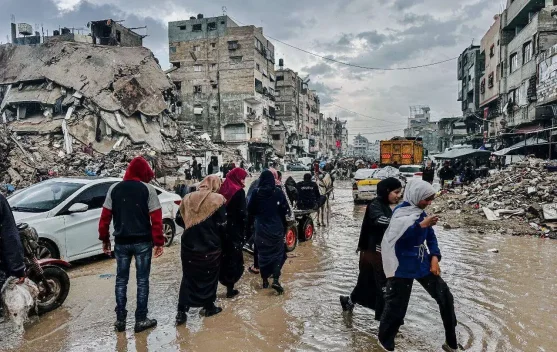 Hujan Deras Perparah Krisis Kemanusiaan di Gaza