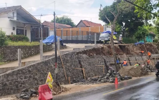 PPK 2.2 Jateng Tangani Pondasi Longsor di Purwokerto