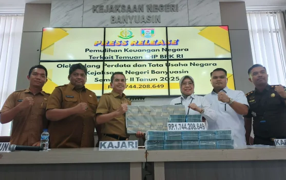 Kejari Banyuasin Pulihkan Keuangan Negara Rp4,2 Miliar