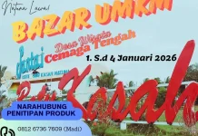 Pokdarwis Batu Kasah Gelar Bazar UMKM Tahun Baru