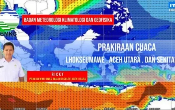 ​Jelang Pergantian Tahun, Wilayah Aceh Cerah Berawan