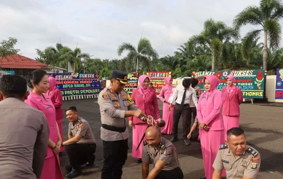 Kapolres Mesuji Pimpin Korp Rapor Kenaikan Pangkat