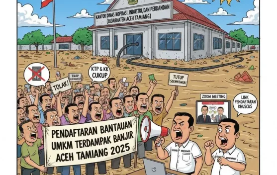 Pendaftaran Bantuan UMKM Banjir Aceh Tamiang Ditunda