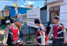 Polres Banyuasin Gelar Patroli di Pasar Pangkalan Balai