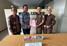 Belum Vonis, TSK Sori Paranggi Cicil Kerugian Negara