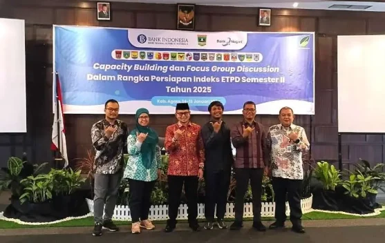 Sawahlunto Pimpin Peringkat TP2DD2025 Sumbar, Bukittinggi Terendah
