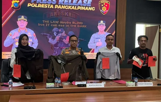 Polresta Pangkalpinang Ungkap Kasus Pencabulan Modus “Begal Payudara”