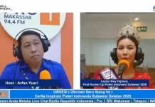 RunnerUp Puteri Indonesia Sulsel 2026 Berbagi Kisah di Pro1RRI