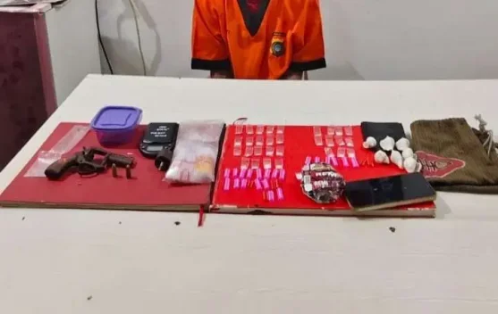 Polresta Pangkalpinang Ungkap Kasus Narkoba Disertai Kepemilikan Senpi