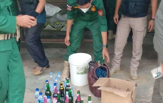 Satpol-PP Subulussalam Bongkar Penjualan Ratusan Botol Tuak Suling