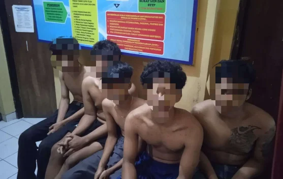 Delapan Remaja Diamankan Polisi, Ditemukan Sajam dan Narkoba