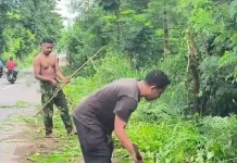 Warga Dusun Kahat Rutin Bersih Cegah DBD Lingkungan