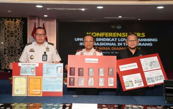 Imigrasi Bongkar Sindikat Love Scamming Internasional 