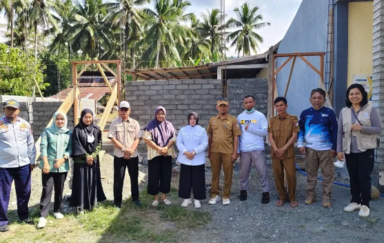 Wabup Touna Tinjau Pembangunan Dapur SPPG Dataran Bulan