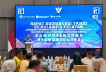 Sekda Sulsel Buka Rakor TP2DD se-Sulsel