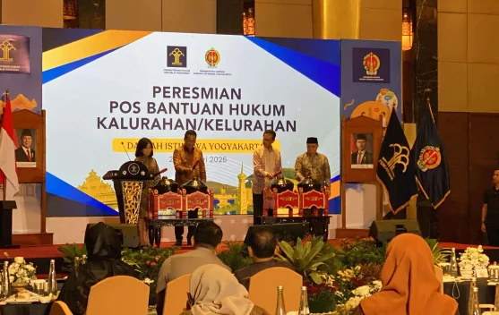 Resmikan 438 Posbankum di DIY, Menkum Bicara Pemerataan Keadilan
