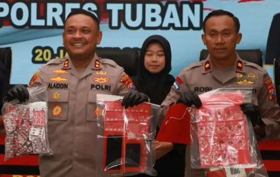  Polres Tuban Ungkap Empat Kasus Narkoba, Lima Tersangka