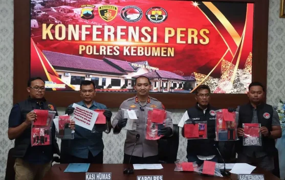 Polres Kebumen Amankan Ratusan Gram Sabu